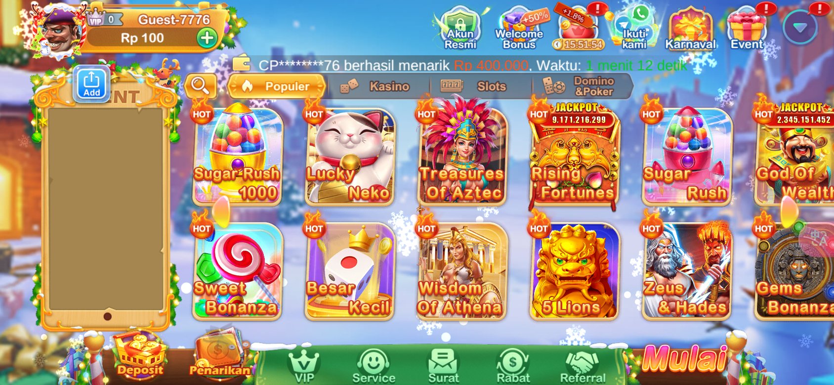 Permainan slot terbaik dengan jackpot hingga miliaran di K3K3 2 4 4911 O.